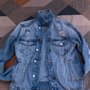 Guess Men’s Ripped Jean Dillon Jacket XS